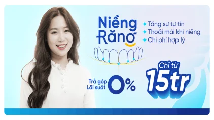 Niềng răng trả góp 0% lãi suất tại Nha Khoa Sing