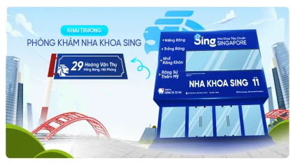 Chuẩn bị khai trương phòng khám Nha Khoa Sing tại Hải Phòng