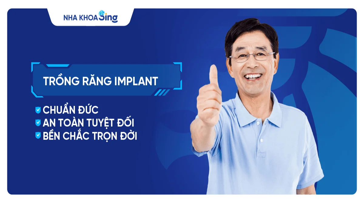 Trồng răng Implant chuẩn Đức an toàn, bền chắc trọn đời