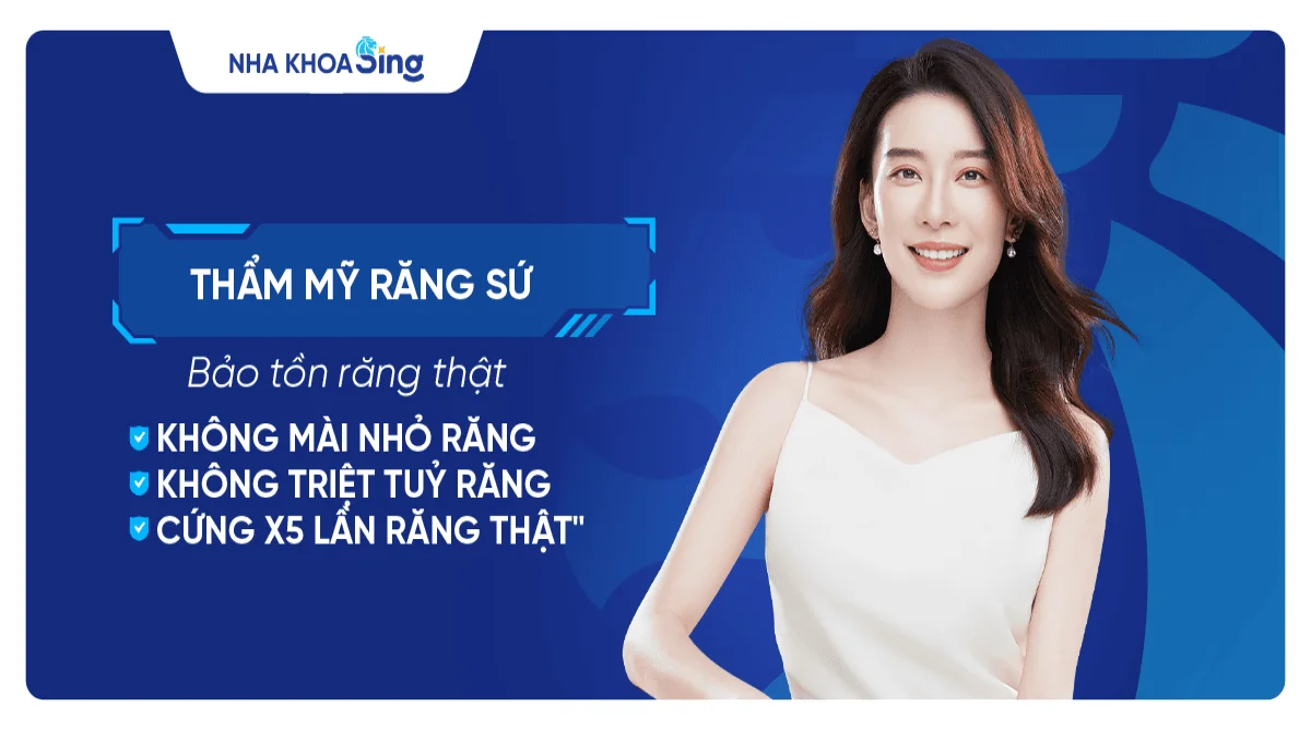 Công nghệ thẩm mỹ răng sứ bảo tồn răng gốc, không xâm lấn