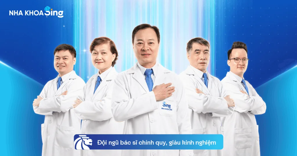 Đội ngũ bác sĩ hơn 30 năm kinh nghiệm tại Nha khoa Sing
